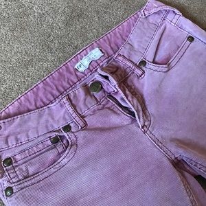 Free People Pink Corduroy Pants
